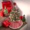 Mini arbre de Noël à motif de menthe poivrée Trésors minuscules